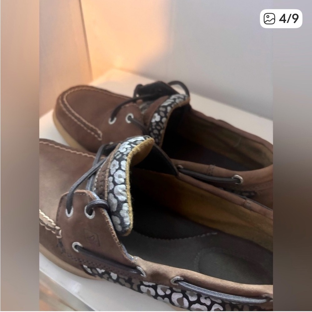 Sperry Brown Boat Shoes size 8 - Picture 4 of 9